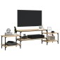 vidaXL Έπιπλο Τηλεόρασης Sonoma Δρυς 197x35x52 εκ. Επεξεργ. Ξύλο