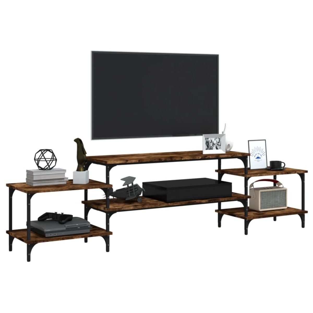 vidaXL Έπιπλο Τηλεόρασης Καπνιστή Δρυς 197x35x52 εκ. Επεξ. Ξύλο