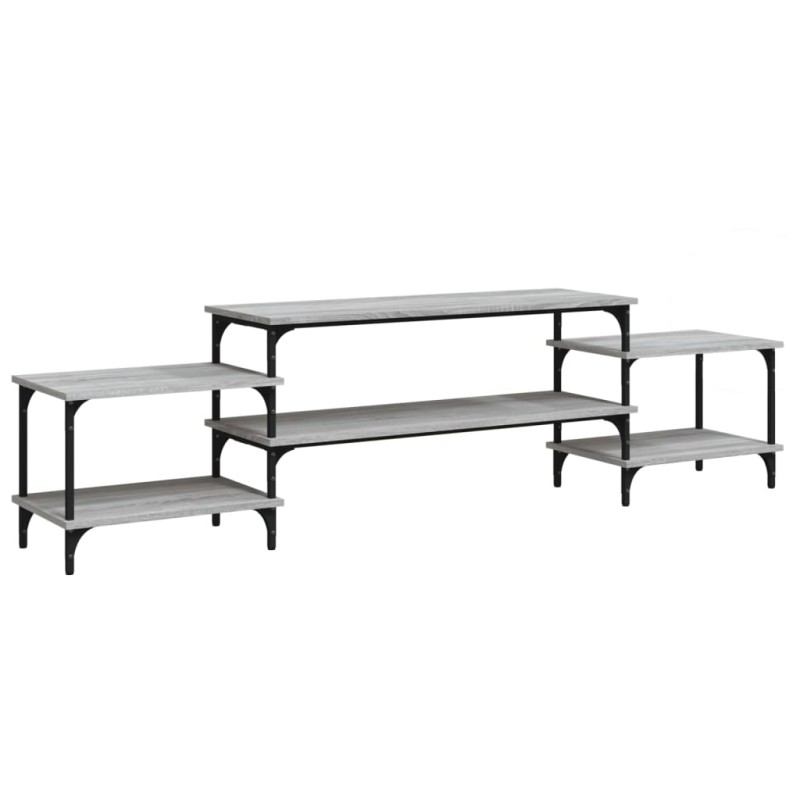 vidaXL Έπιπλο Τηλεόρασης Γκρι Sonoma 197x35x52 εκ. Επεξεργασμένο Ξύλο