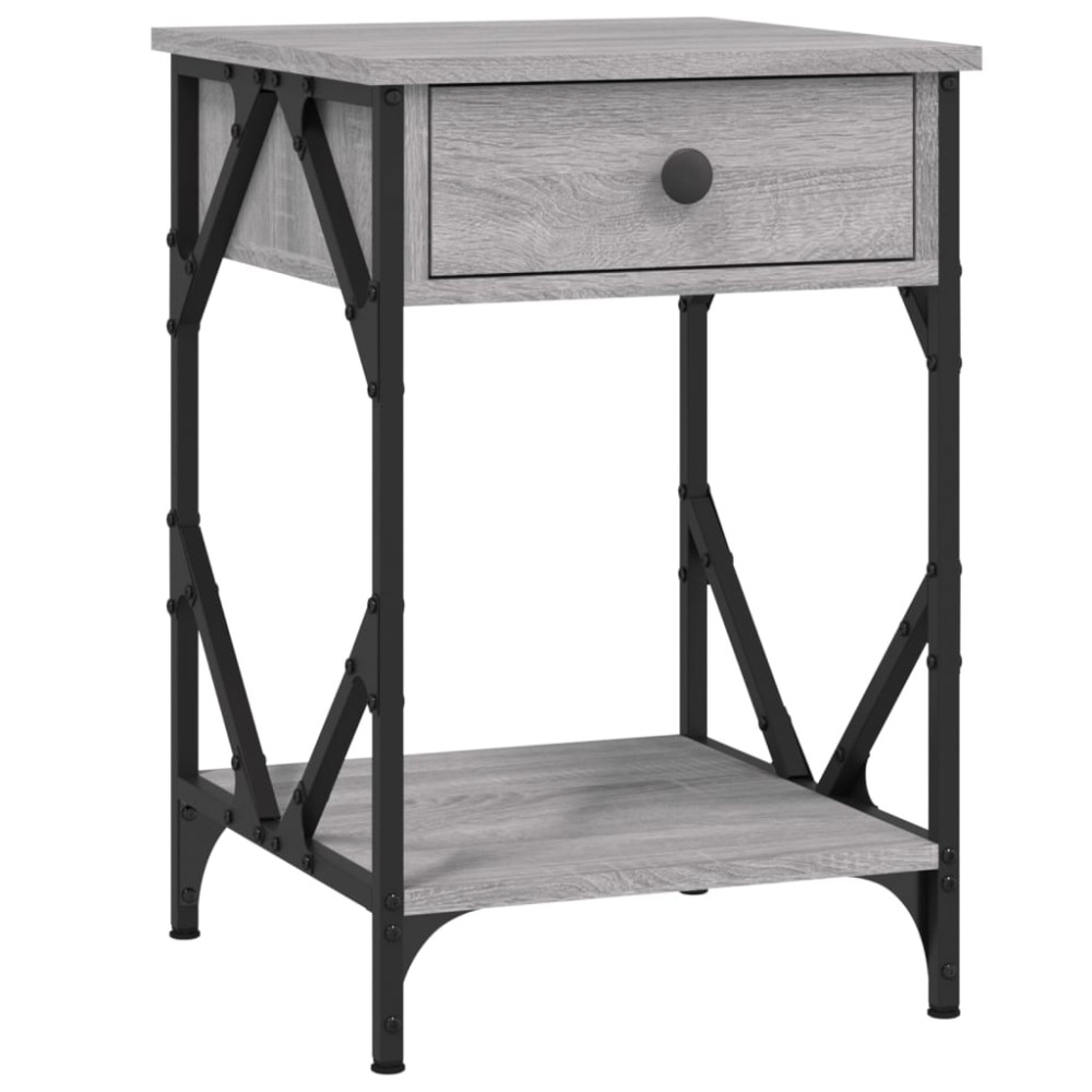 vidaXL Κομοδίνο Γκρι Sonoma 40 x 42 x 60 εκ. από Επεξεργασμένο Ξύλο