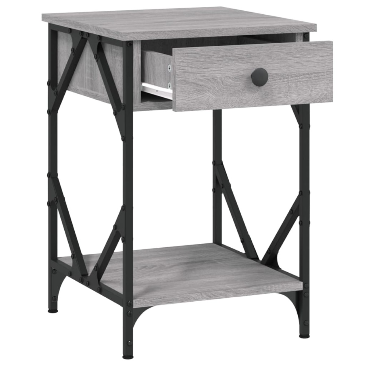 vidaXL Κομοδίνο Γκρι Sonoma 40 x 42 x 60 εκ. από Επεξεργασμένο Ξύλο