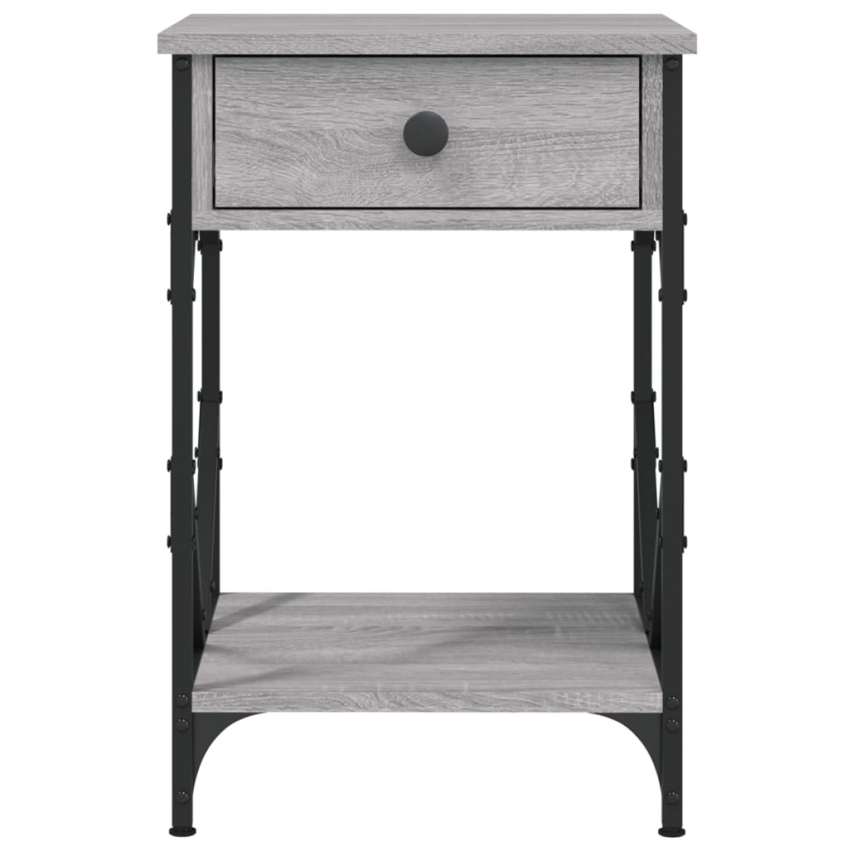 vidaXL Κομοδίνο Γκρι Sonoma 40 x 42 x 60 εκ. από Επεξεργασμένο Ξύλο