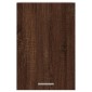 vidaXL Ντουλάπι Κρεμαστό Καφέ Δρυς 39,5x31x60 εκ. Επεξεργασμένο Ξύλο