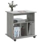 vidaXL Ντουλάπι Με Ροδάκια Γκρι Sonoma 60x45x60 εκ. Επεξεργασμένο Ξύλο