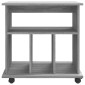 vidaXL Ντουλάπι Με Ροδάκια Γκρι Sonoma 60x45x60 εκ. Επεξεργασμένο Ξύλο