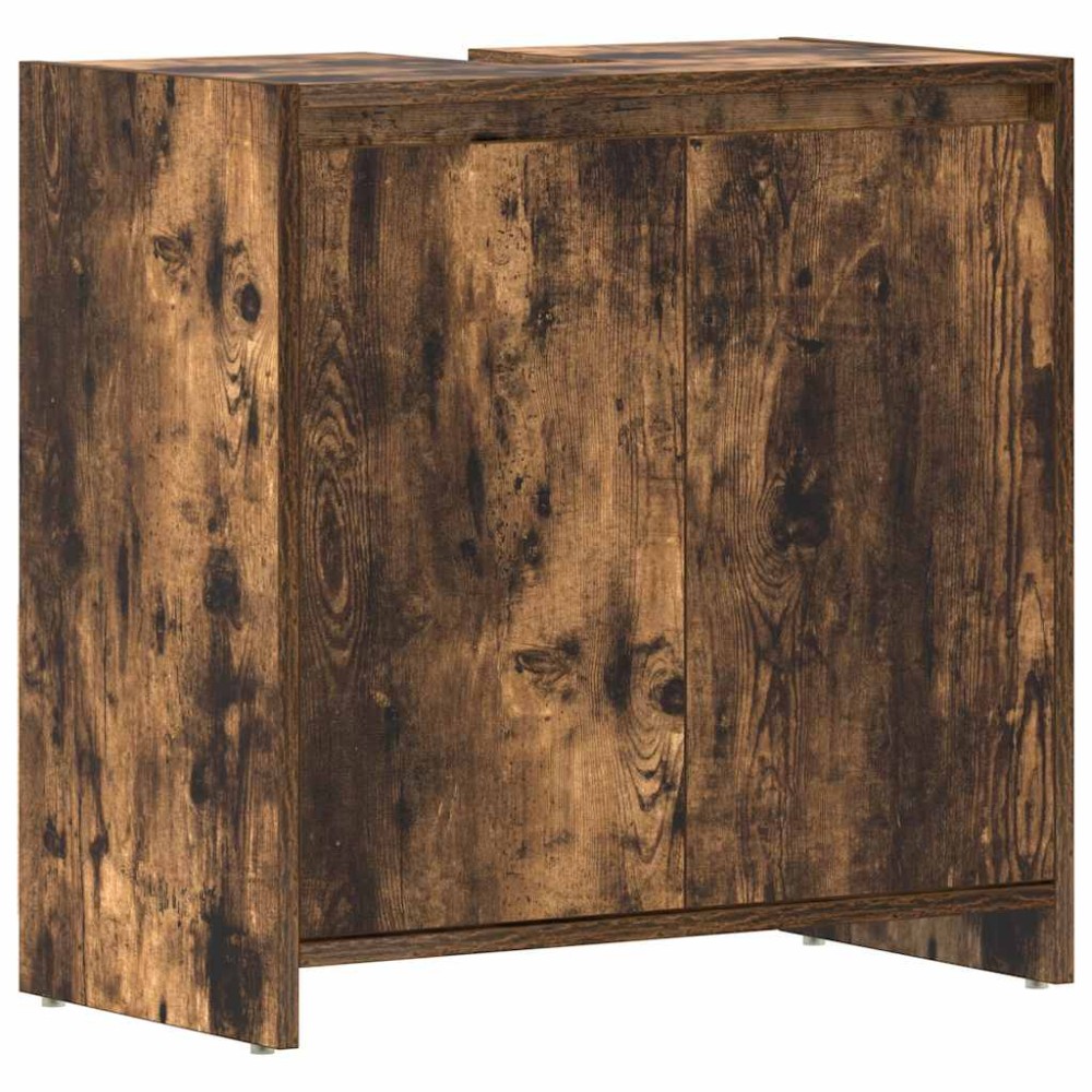 vidaXL Ντουλάπι Μπάνιου Καπνιστή Δρυς 60x33x61 εκ. Επεξεργασμένο Ξύλο
