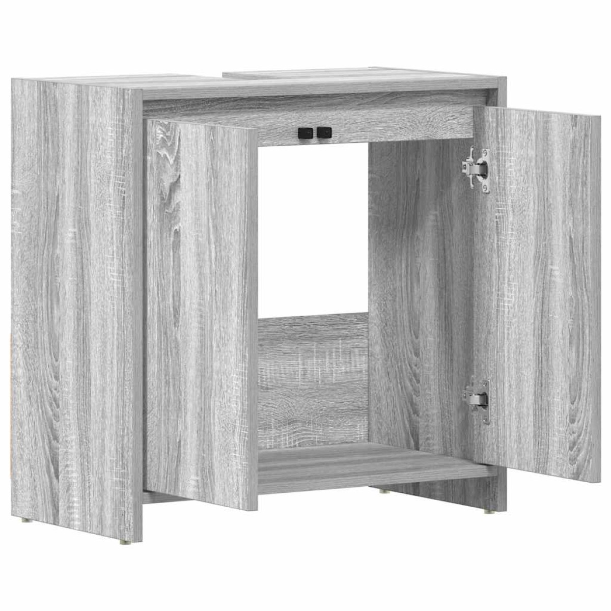 vidaXL Ντουλάπι Μπάνιου Γκρι Sonoma 60x33x61 εκ. Επεξεργασμένο Ξύλο