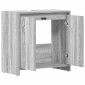 vidaXL Ντουλάπι Μπάνιου Γκρι Sonoma 60x33x61 εκ. Επεξεργασμένο Ξύλο