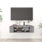 vidaXL Έπιπλο Τηλεόρασης Κρεμαστό Γκρι Sonoma 100x30x26,5εκ Επεξ. Ξύλο