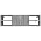 vidaXL Ραφιέρα Τοίχου Γκρι Sonoma 102x30x29 εκ. Επεξεργασμένο Ξύλο