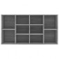 vidaXL Παπουτσοθήκη Γκρι Sonoma 103x30x54,5 εκ. από Επεξεργασμένο Ξύλο
