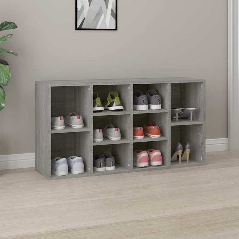 vidaXL Παπουτσοθήκη Γκρι Sonoma 103x30x55 εκ. από Επεξεργασμένο Ξύλο