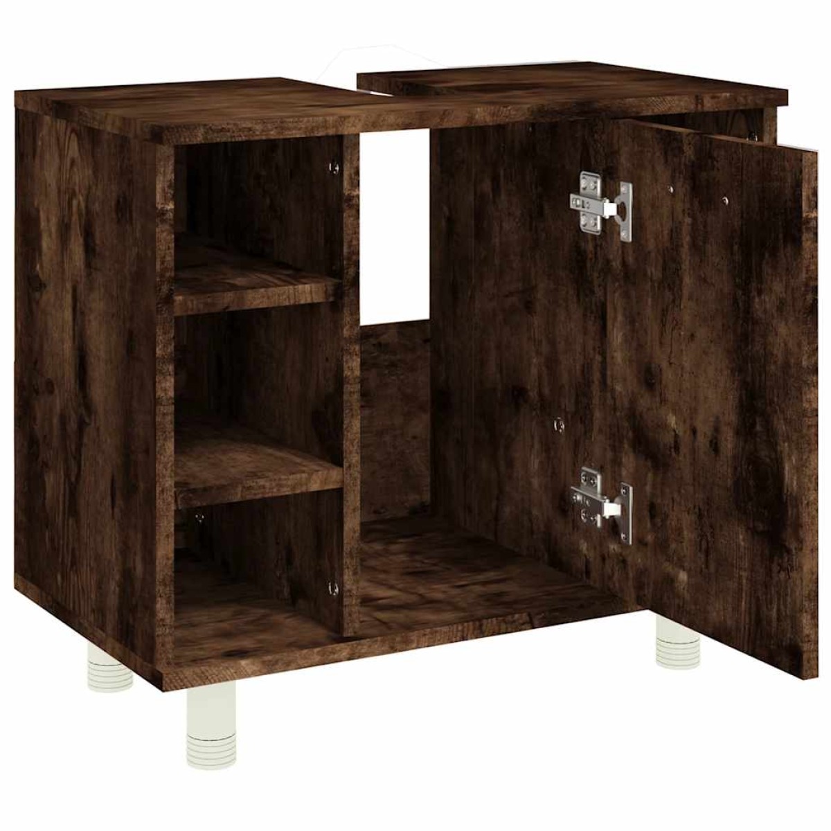 vidaXL Ντουλάπι Μπάνιου Καπνιστή Δρυς 60x32x53,5 εκ Επεξεργασμένο Ξύλο