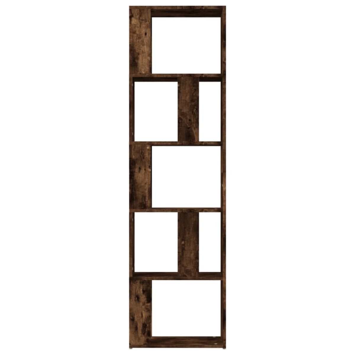vidaXL Βιβλιοθήκη Καπνιστή Δρυς 45 x 24 x 160 εκ. Επεξεργασμένο Ξύλο