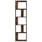 vidaXL Βιβλιοθήκη Καπνιστή Δρυς 45 x 24 x 160 εκ. Επεξεργασμένο Ξύλο