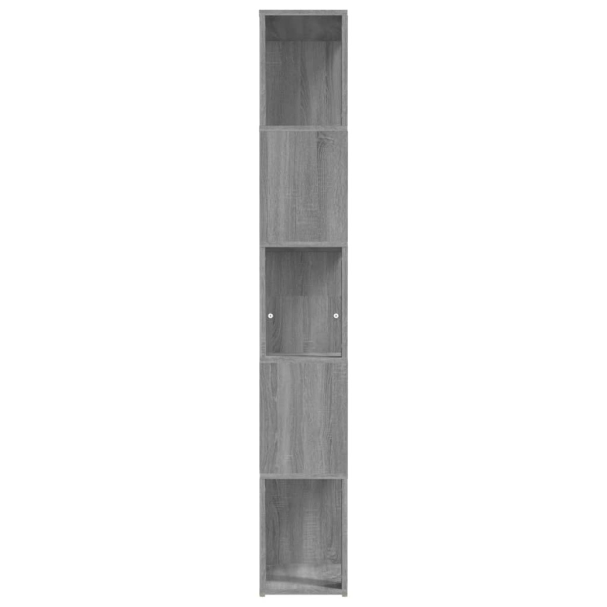 vidaXL Βιβλιοθήκη Γκρι Sonoma 45 x 24 x 160 εκ. από Επεξεργασμένο Ξύλο