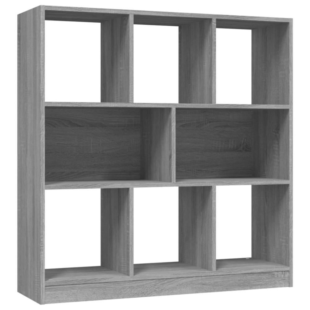 vidaXL Βιβλιοθήκη Γκρι Sonoma 97,5x29,5x100 εκ. από Επεξεργασμένο Ξύλο