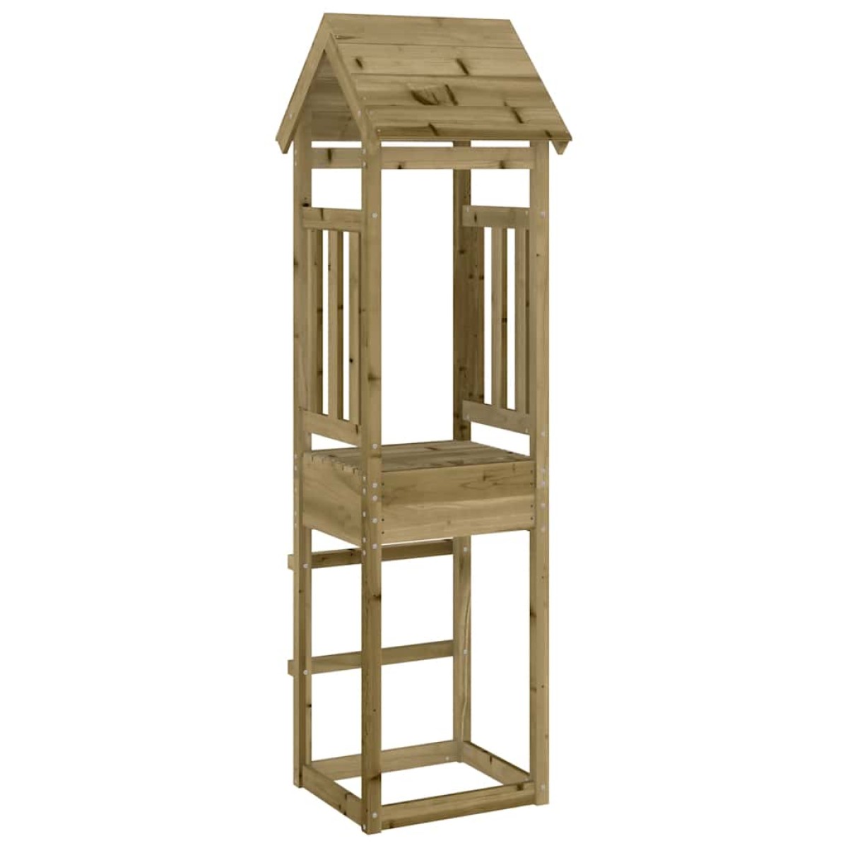 vidaXL Πύργος Παιχνιδιού 52,5x46,5x206,5 εκ. Μασίφ Εμποτ. Ξύλο Πεύκου