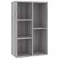vidaXL Βιβλιοθήκη/Βοηθητικό Ντουλάπι Γκρι Sonoma 50x25x80 εκ Επεξ Ξύλο