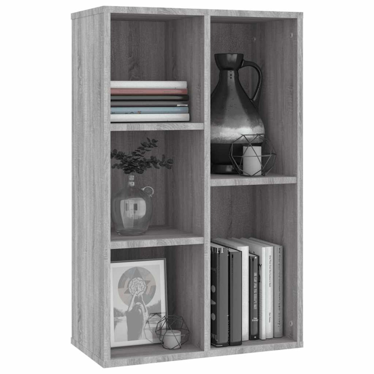vidaXL Βιβλιοθήκη/Βοηθητικό Ντουλάπι Γκρι Sonoma 50x25x80 εκ Επεξ Ξύλο