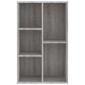 vidaXL Βιβλιοθήκη/Βοηθητικό Ντουλάπι Γκρι Sonoma 50x25x80 εκ Επεξ Ξύλο