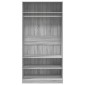 vidaXL Ντουλάπα Γκρι Sonoma 100 x 50 x 200 εκ. από Επεξεργασμένο Ξύλο