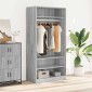 vidaXL Ντουλάπα Γκρι Sonoma 100 x 50 x 200 εκ. από Επεξεργασμένο Ξύλο
