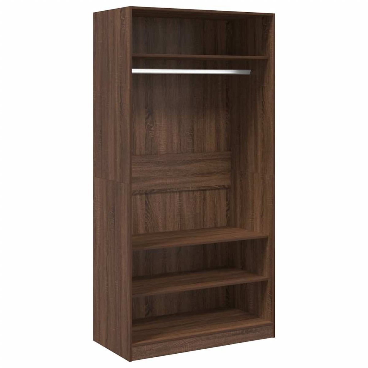 vidaXL Ντουλάπα Καφέ Δρυς 100x50x200 εκ. από Επεξεργασμένο Ξύλο