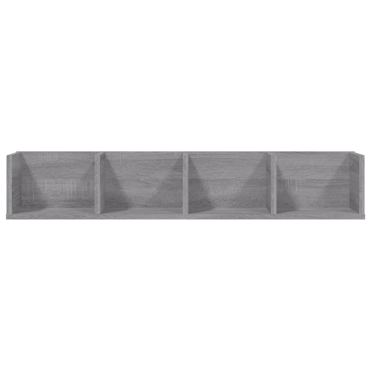vidaXL Ραφιέρα Τοίχου για CD Γκρι Sonoma 100x18x18 εκ. Επεξεργ. Ξύλο