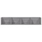 vidaXL Ραφιέρα Τοίχου για CD Γκρι Sonoma 100x18x18 εκ. Επεξεργ. Ξύλο