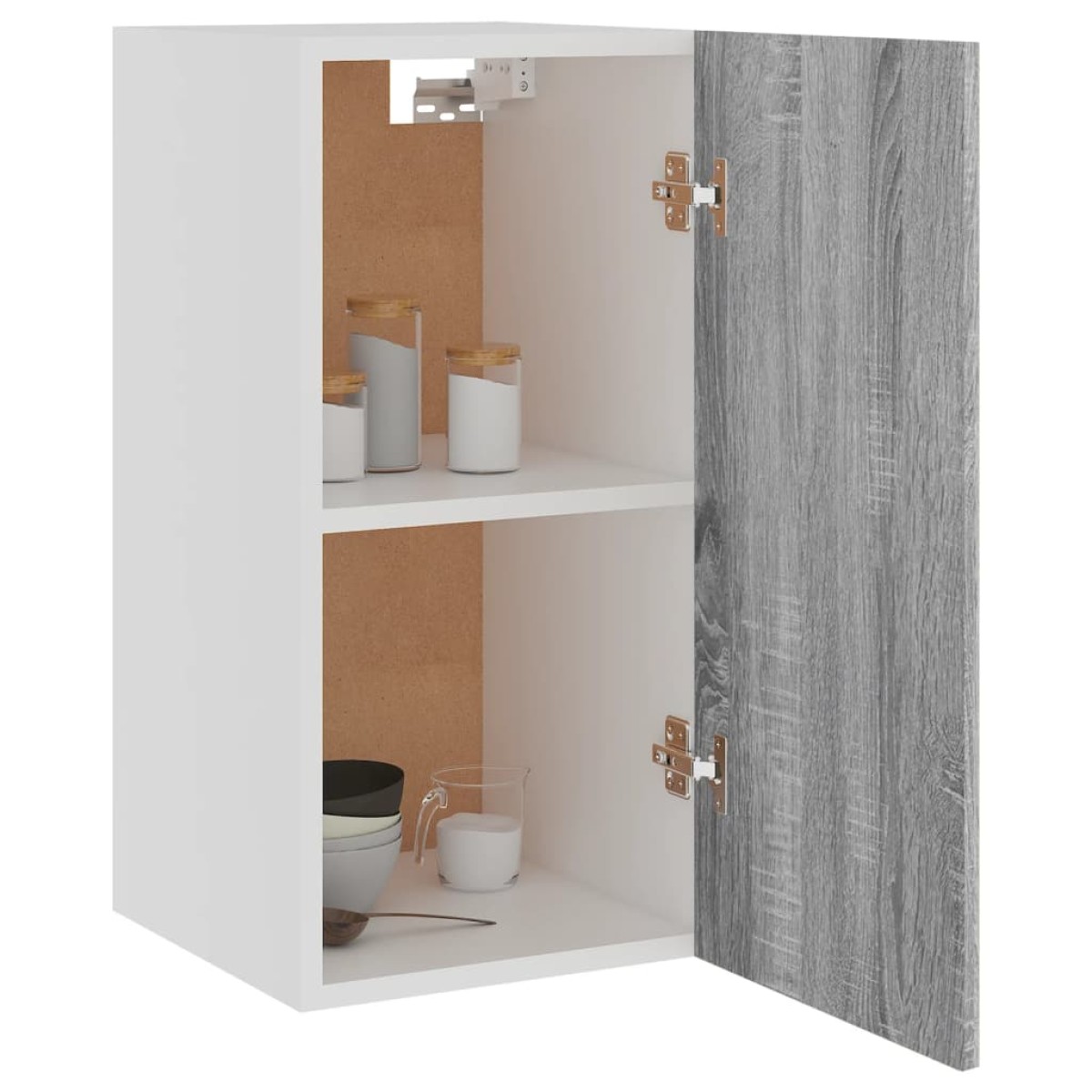 vidaXL Ντουλάπι Κρεμαστό Γκρι Sonoma 29,5x31x60 εκ. Επεξεργασμένο Ξύλο