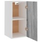 vidaXL Ντουλάπι Κρεμαστό Γκρι Sonoma 29,5x31x60 εκ. Επεξεργασμένο Ξύλο