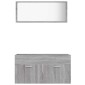 vidaXL Σετ Επίπλων Μπάνιου 2 Τεμαχίων Γκρι sonoma από Τεχν. Ξύλο