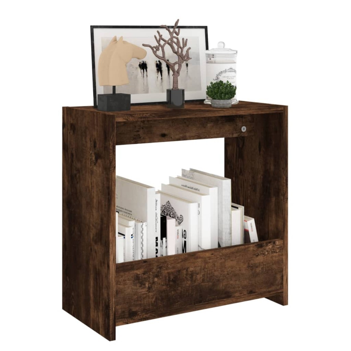 vidaXL Βοηθητικό Τραπέζι Καπνιστή Δρυς 50x26x50 εκ. Επεξεργασμένο Ξύλο