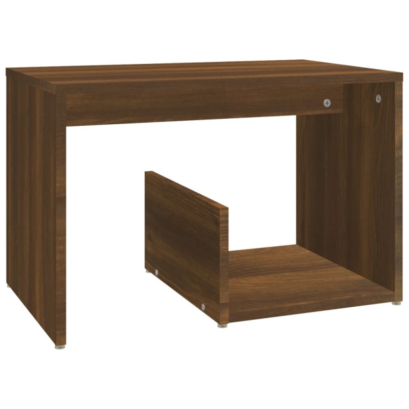 vidaXL Βοηθητικό Τραπέζι Καφέ Δρυς 59x36x38 εκ. Επεξεργασμένο Ξύλο