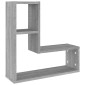 vidaXL Ραφιέρες Τοίχου 2 τεμ. Γκρι Sonoma 50  x 15 x 50 εκ. Επεξ. Ξύλο