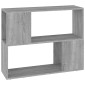 vidaXL Βιβλιοθήκη/Διαχωριστικό Χώρου Γκρι Sonoma 80 x 24 x 63 εκ.
