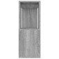 vidaXL Βιβλιοθήκη/Διαχωριστικό Χώρου Γκρι Sonoma 80 x 24 x 63 εκ.