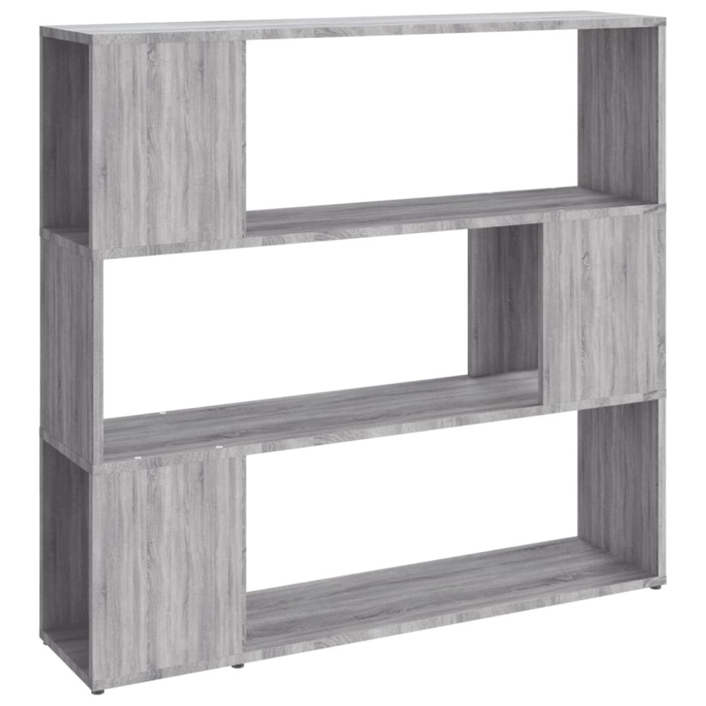vidaXL Βιβλιοθήκη/Διαχωριστικό Χώρου Γκρι Sonoma 100 x 24 x 94 εκ.