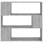 vidaXL Βιβλιοθήκη/Διαχωριστικό Χώρου Γκρι Sonoma 100 x 24 x 94 εκ.