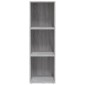 vidaXL Βιβλιοθήκη/Έπιπλο Τηλεόρασης Γκρι Sonoma 36x30x114εκ Επεξ. Ξύλο