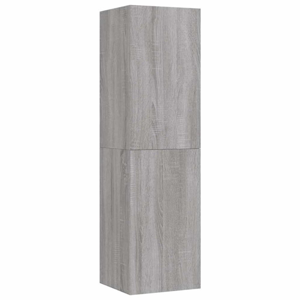 vidaXL Έπιπλο Τηλεόρασης Επιτοίχιο Γκρι Sonoma 30,5 x 30 x 110 εκ.