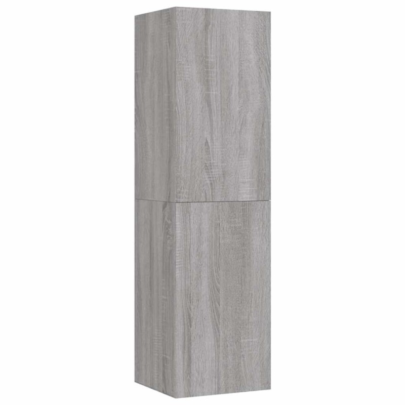 vidaXL Έπιπλο Τηλεόρασης Επιτοίχιο Γκρι Sonoma 30,5 x 30 x 110 εκ.