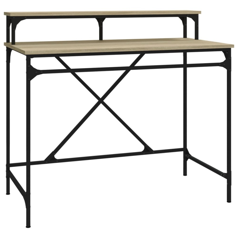 vidaXL Γραφείο Sonoma Δρυς 100x50x90 εκ. από Επεξεργασμένο Ξύλο