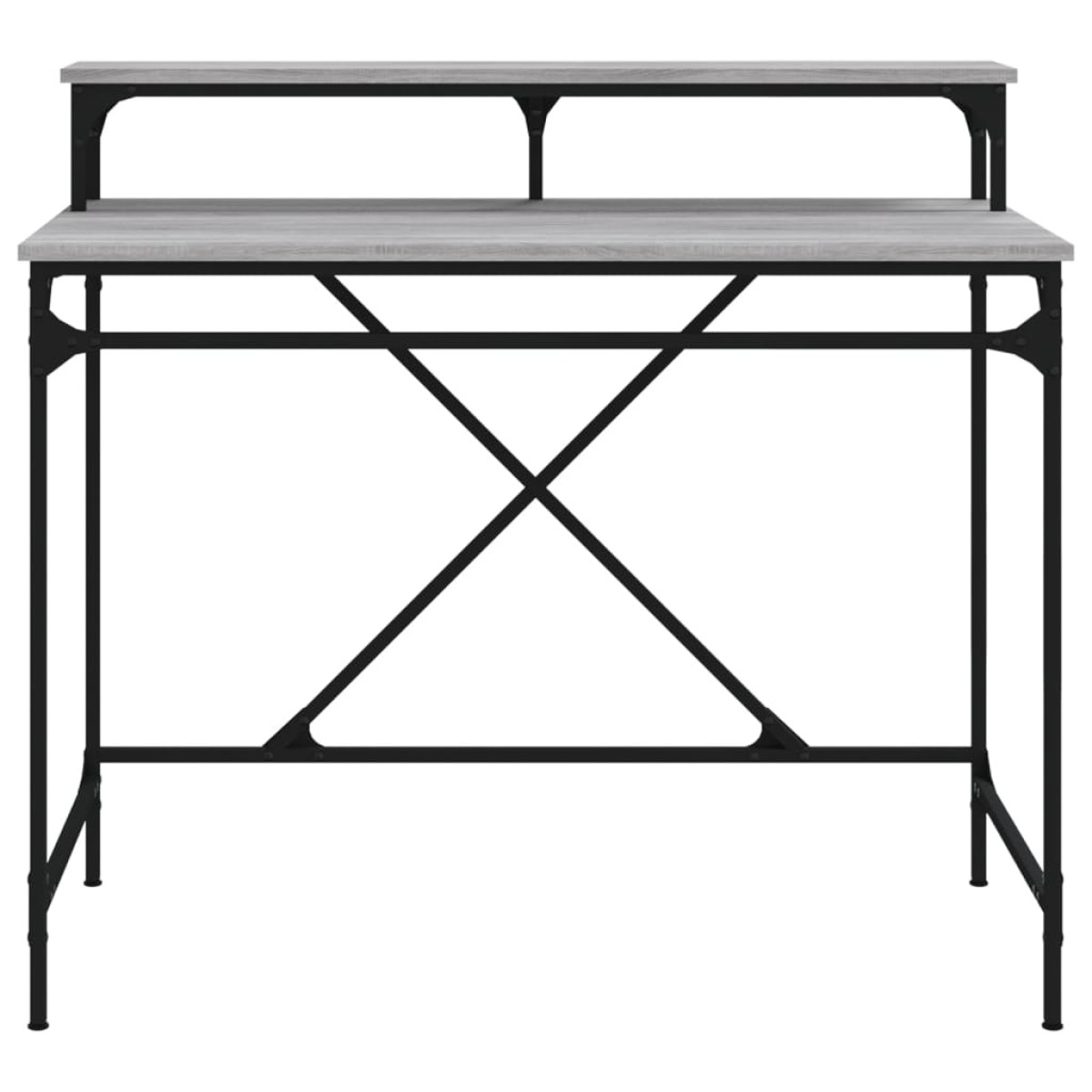 vidaXL Γραφείο Γκρι Sonoma 100x50x90 εκ. από Επεξεργασμένο Ξύλο