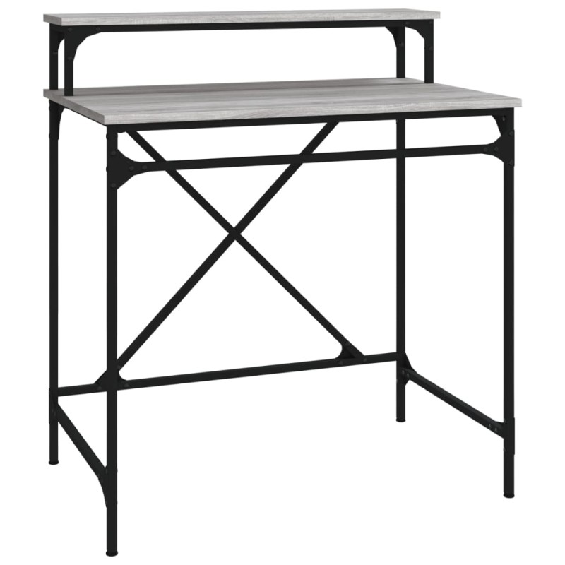 vidaXL Γραφείο Γκρι Sonoma 80x50x90 εκ. από Επεξεργασμένο Ξύλο