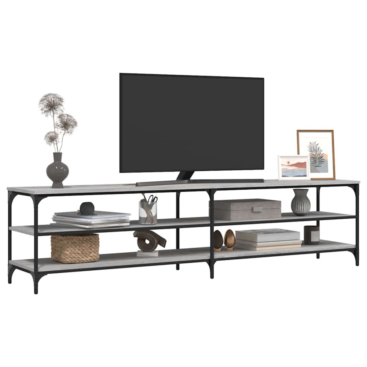 vidaXL Έπιπλο Τηλεόρασης Γκρι Sonoma 200x30x50 εκ. Επεξ. Ξύλο