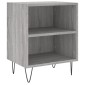 vidaXL Κομοδίνα 2 τεμ. Sonoma Γκρι 40x30x50 εκ. από Επεξεργασμένο Ξύλο