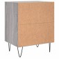 vidaXL Κομοδίνα 2 τεμ. Sonoma Γκρι 40x30x50 εκ. από Επεξεργασμένο Ξύλο