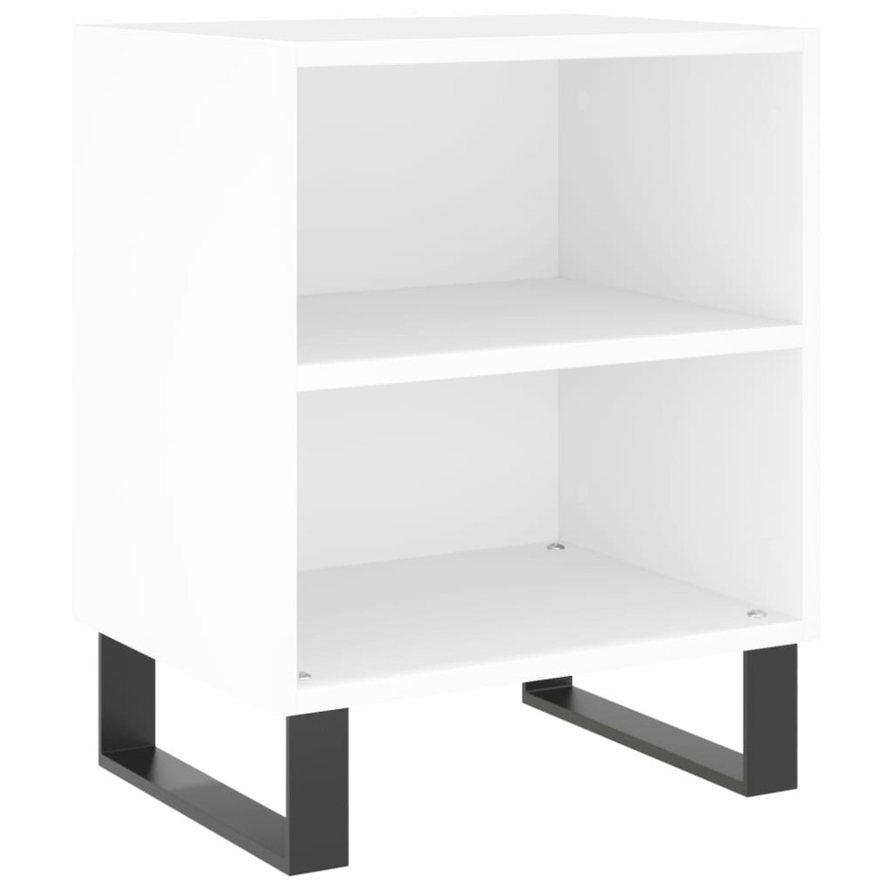 vidaXL Κομοδίνο Λευκό 40 x 30 x 50 εκ. από Επεξεργασμένο Ξύλο